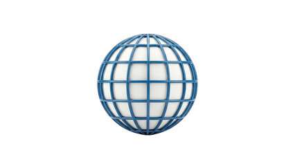 3D Globe on White Background - Global Concept