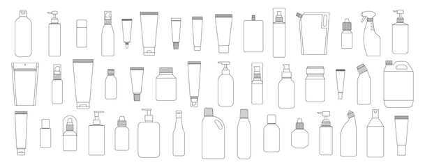 Packaging icons collection on a White background, vector illustration.