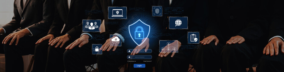A cybersecurity dashboard for network protection. The system includes secure user login, multi-factor authentication, and access control to protect corporate data and assets. Fermion