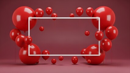 Neon Heart with 'Valentines Day' Text