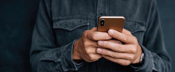 The encryption process locks private text communication on portable devices like a secret treasure chest.