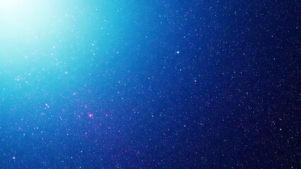 Galaxy with Bright Light in Deep Space