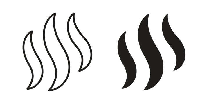 Aroma icon concept template. linear or solid icon collection