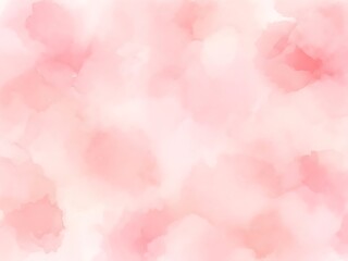Fototapeta premium Pink Watercolor Blush Floral Background