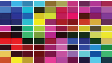 Colorful mosaic background pattern design texture with seamless square tiles and vibrant geometric blocks illustration