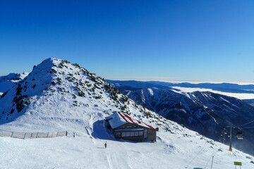 Jasna Chopok , widoki ze szczytu na inne szczyty Tatr Niżnych © rob