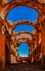 Naklejka premium Belchite is located in a municipality in the province of Zaragoza, in one of the driest areas of Aragon.
