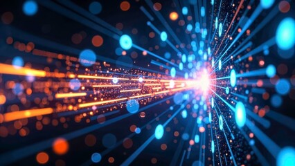 Colorful Explosion Device Decorative Technology Art Zone