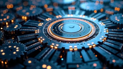 Star Gear Device Decoration Technology Art Zone