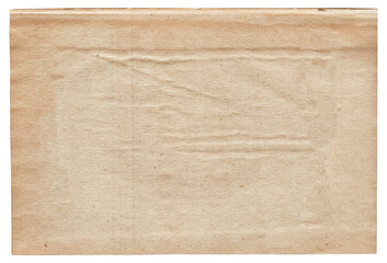 Vintage background of old ancient torn paper texture isolated