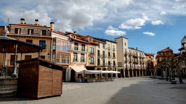 Main square of Aranda de Duero in Burgos, Spain