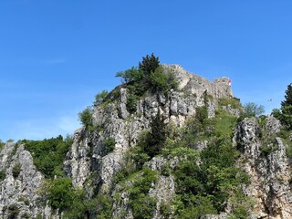 Topana Fortress on the cliff above Blue Lake in Imotska Krajina region (Imotski, Croatia) - Tvrđava Topana na klisuri nad Modrim jezerom i u Imotskoj krajini, Hrvatska