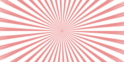Obraz premium Vector illustration of a bright sunburst pattern with red radial light rays and a vintage orange texture backdrop