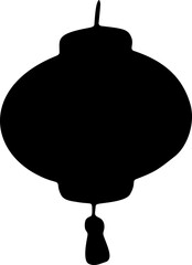 Chinese Lantern Hand Drawn
