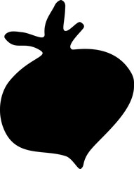 Pomegranate Doodle Silhouette