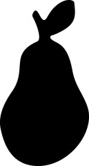 Pear Silhouette Icon