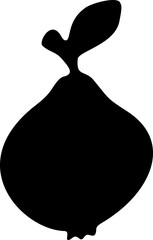 Pear Silhouette Icon