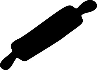 Rolling Pin Silhouette Icon
