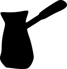 Turkish Coffee Pot Silhouette