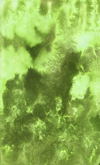 Bright painted green and yellow watercolour texture. Hand drawn background