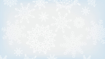 Festive Red Christmas Snowflakes Background Vector Graphic Design Template for Winter Holiday Wallpaper