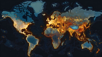  A world map highlighting areas with the most presence of artificial intelligence (2)