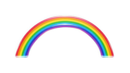 Fototapeta premium Vibrant rainbow arc with bright colors on black background