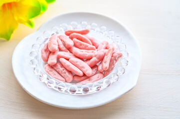 柿の種　あまおう苺味