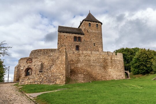 view of the historic Bedzin Castle in southern Poland