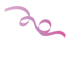 Obraz premium Vibrant Gradient Pink Purple Wavy Decorative Ribbon Design