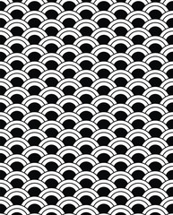 asian style pattern circle shape fabric fashion art wallpaper black and white background