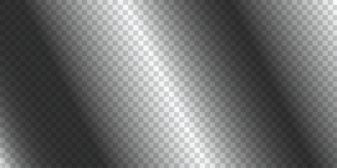 Abstract Silver Metallic Texture with Diagonal Light Glare and Polished Chrome Reflections