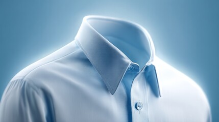A business shirt on bright wall.