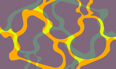 Modern fluid organic abstract background with colorful wavy overlapping lines.