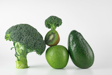 Organic fresh produce featuring vibrant green ingredients