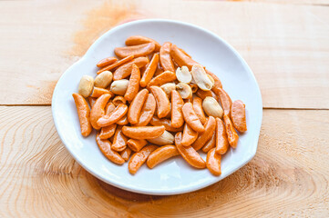 おつまみの柿の種