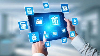 Finance icons show banking, finance investment, and financial planning. Finance supports money management, growth, savings, and business finance strategy. Gist