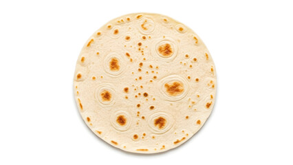 Tortilla Isolated on White Background