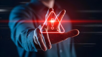 Hand technology interface futuristic hologram light