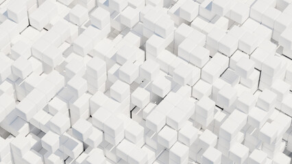 Clean geometric cube pattern with soft lighting and natural shadows ideal for data visualization or abstract backgrounds