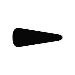 Snowman carrot nose silhouette icon vector flat design.