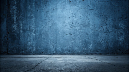 dark room with concrete wall