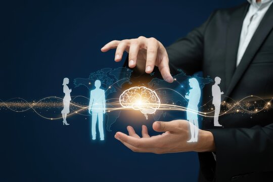 Global business intelligence and human resource network growth.