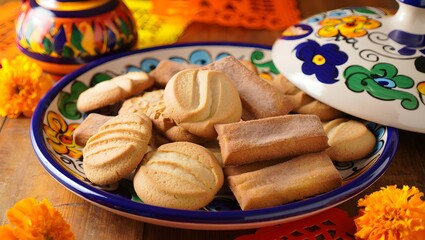 Assorted Homemade Cookies Served in Ceramic Bowl