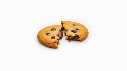 Cracked Chocolate Chip Cookie Close-Up