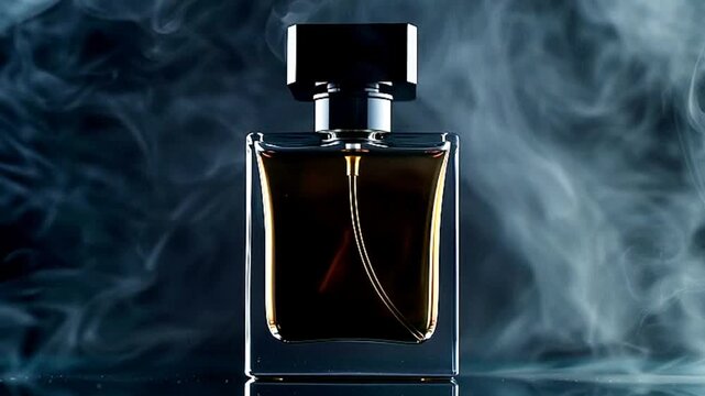 bottle of cosmetic aroma coogne spray perfume