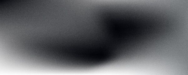 Black dark gray silver white wave abstract background for design. Light wave, wavy line. Ombre gradient. Noise rough grungy grain
