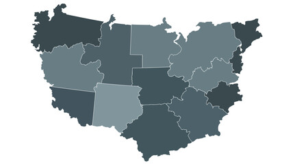 Map of Australia showing different regions and territories