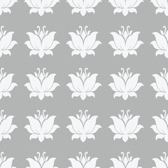 floral seamless pattern for background, wall decoration, fabric motif, texture, wallpaper, gift wrapping