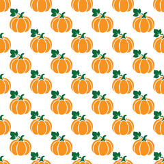 pumpkin seamless pattern for background, fabric motif, fruit and vegetable shop wall decoration, texture, wallpaper, fruit packaging